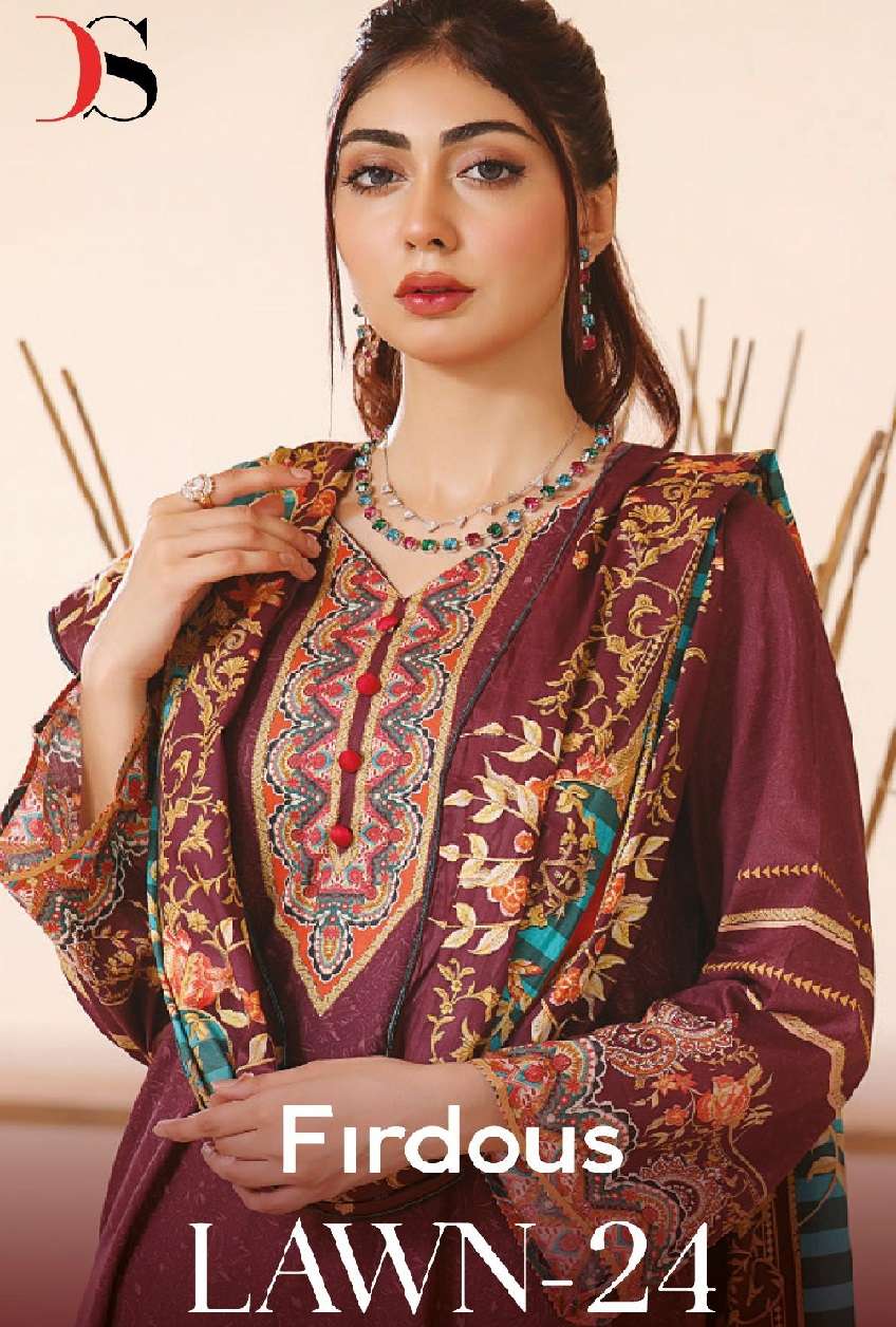 FIRDOUS Lawn-24 by DEEPSY SUITS 
